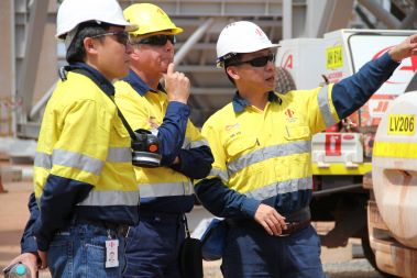WA MINISTER FOR MINES AND PETROLEUM BILL MARMION VISITS SINO IRON